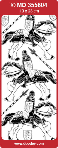 MD355604 Jousting Double Embossed Peel Off