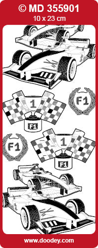 MD355901 Formula 1 1 Double Embossed Peel Off
