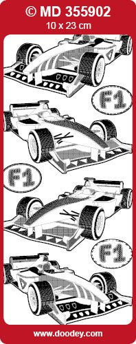 MD355902 Formula 1 2 Double Embossed Peel Off
