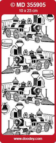 MD355905 Trains 1 Double Embossed Peel Off
