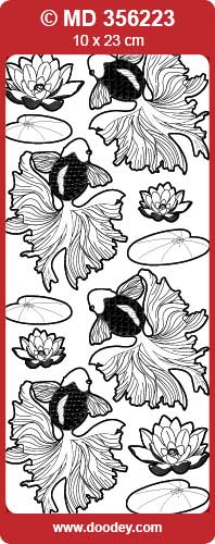 MD356223 Fan Tale Fish Double Embossed Peel Off