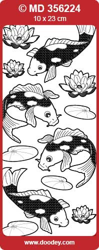 MD356224 Coy Carp Double Embossed Peel Off