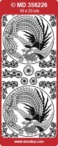 MD356226 Pheasant Panel Double Embossed Peel Off