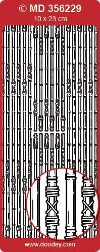 MD356229 Bamboo Lines 1 Double Embossed Peel Off