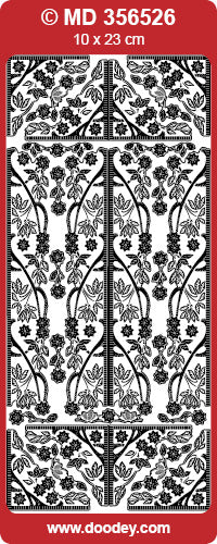 MD356526 Enchanted Garden Double Embossed Peel Off