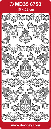 MD356753 Elegant Corners Double Embossed Peel Off