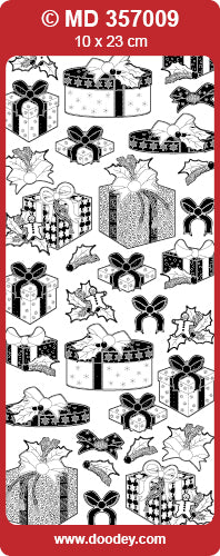 MD357009 Christmas Presents Double Embossed Peel Off