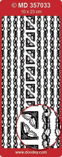 MD357033 Frame - Holly Double Embossed Peel Off