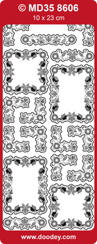 MD358606 Photoframes Corners Double Embossed Peel Off