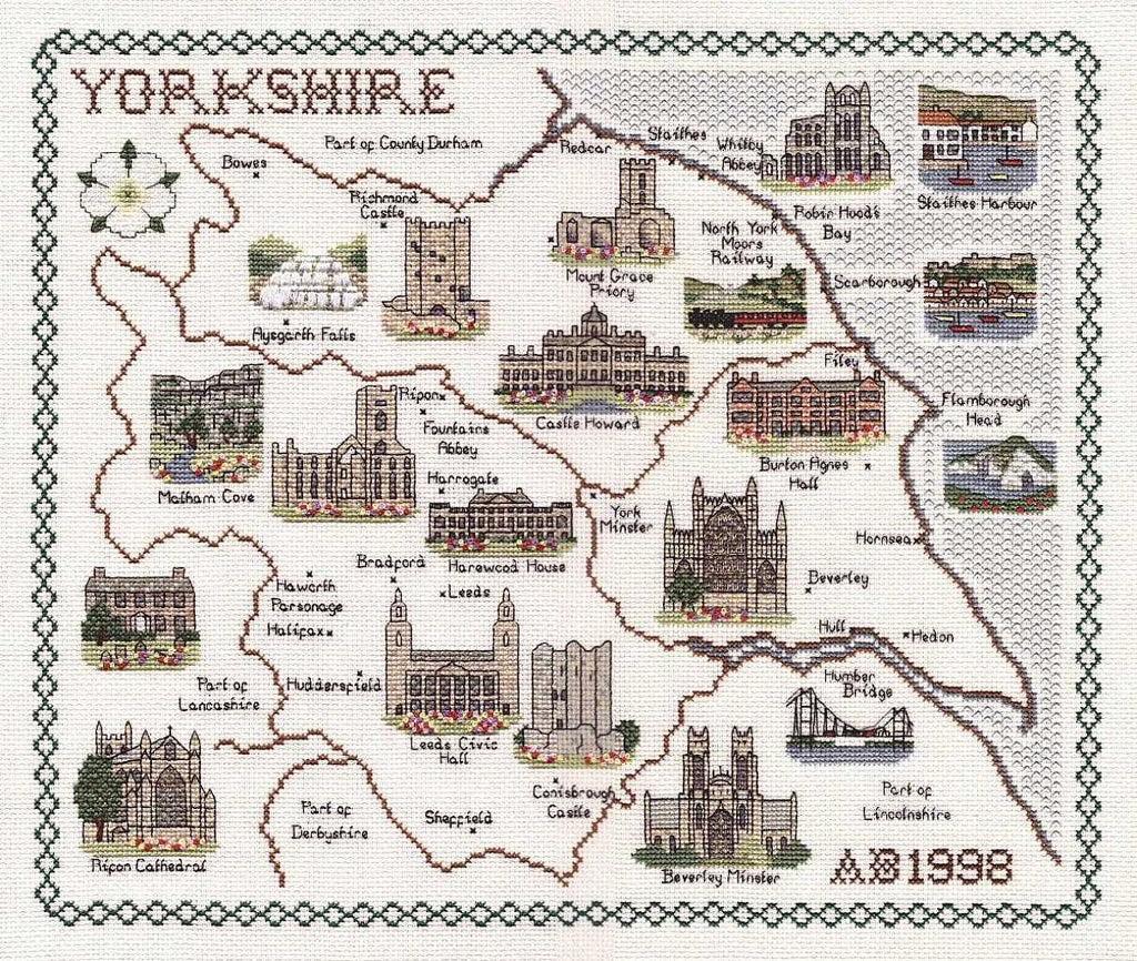 Cross Stitch Map Kits