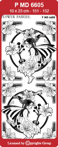 PMD6605 Mallow Flower Fairy Peel off
