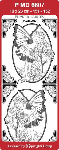PMD6607 Hellotrope Flower Fairy Peel off
