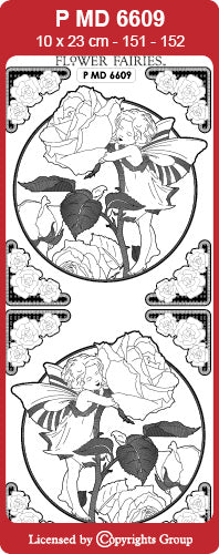 PMD6609 Rose Flower Fairy Peel off