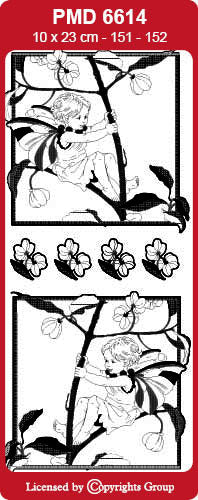 PMD6614 Spindle Berry Flower Fairy Peel Off