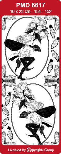 PMD6617 Burdock Flower Fairy Peel Off