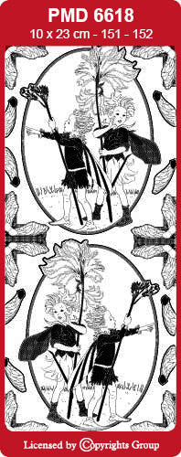 PMD6618 Rush-Grass & Cotton-Grass Flower Fairy Peel Off