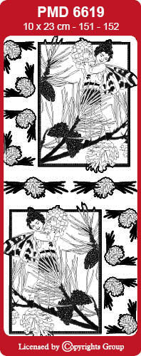 PMD6619 Pine Tree Flower Fairy Peel Off