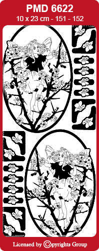PMD6622 Blackthorn Flower Fairy Peel Off