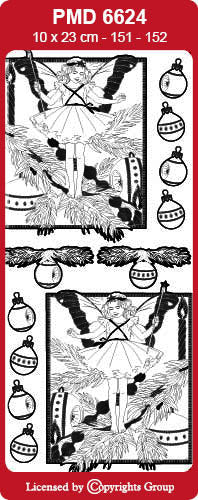 PMD6624 Christmas Tree Flower Fairy Peel Off