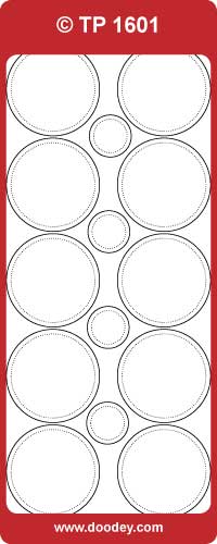 TP1601 Round Frames Transparent Peel Off