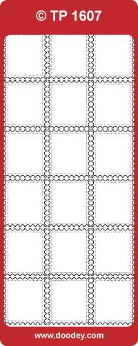 TP1607 Small Regency Frames Transparent Peel Off