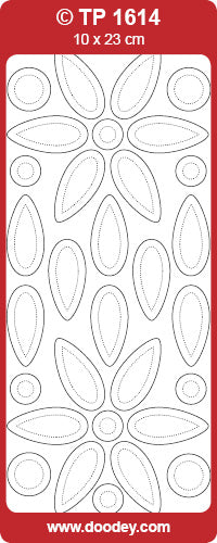 TP1614 Flower Petals Transparent  Peel Off