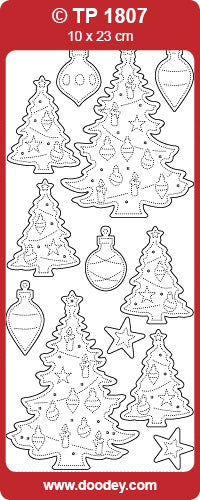 TP1807 Christmas Tree Transparent  Peel Off
