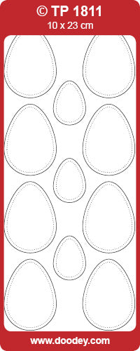 TP1811 Easter Eggs Transparent Peel Off