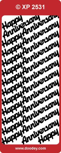 XP2531 Hap Anniversary Pastel Peel Off
