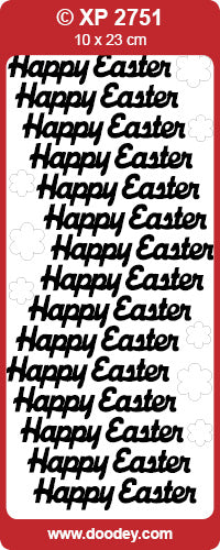 XP2751 Happy Easter Holographic Peel Off