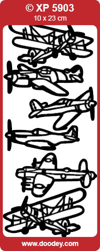 XP5903 Vintage Planes Prismatic Peel off