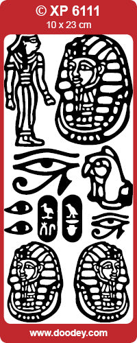 XP6111 Egyptian Transparent Peel off