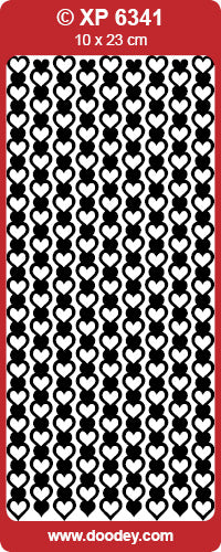 XP6341 Frame of Hearts Transparent Peel off