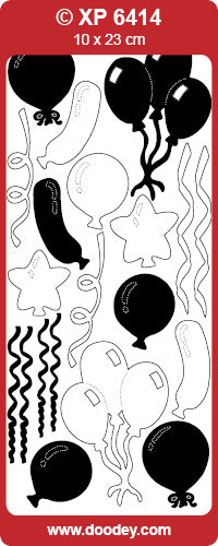 XP6414 Party Balloons Transparent Peel off