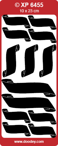 XP6455 Scroll Banners Pastel Peel Off