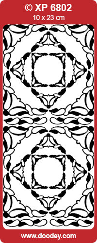 XP6802 Corners, Diane Holographic Peel Off
