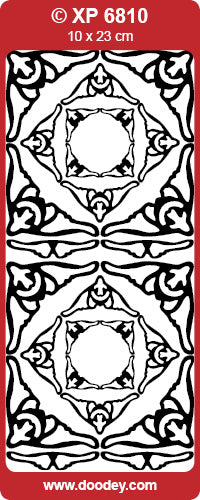 XP6810 Corners Caroline Transparent Peel off