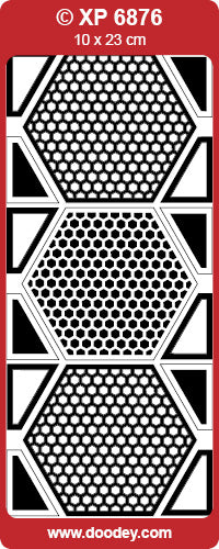 XP6876 3 Hexagon Backgrounds Transparent Peel off