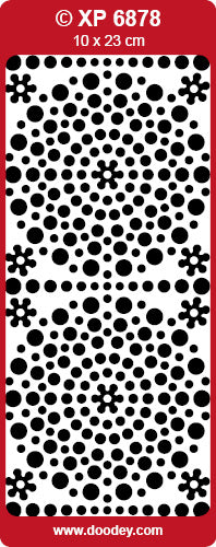 XP6878 Polka Dot Gem Stones Holographic Peel Off