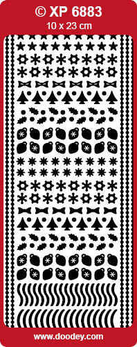 XP6883 Christmas Dots 1 Holographic Peel Off