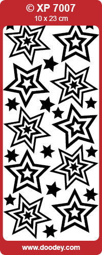 XP7007 Stars in Stars Holographic Peel Off