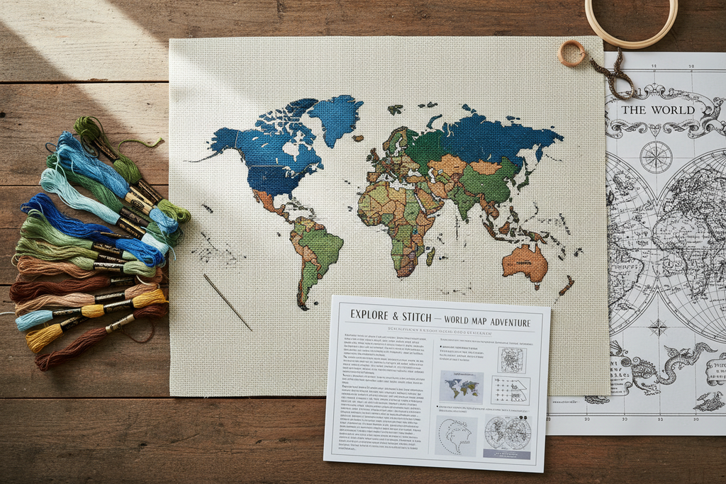 Cross Stitch Map Kits